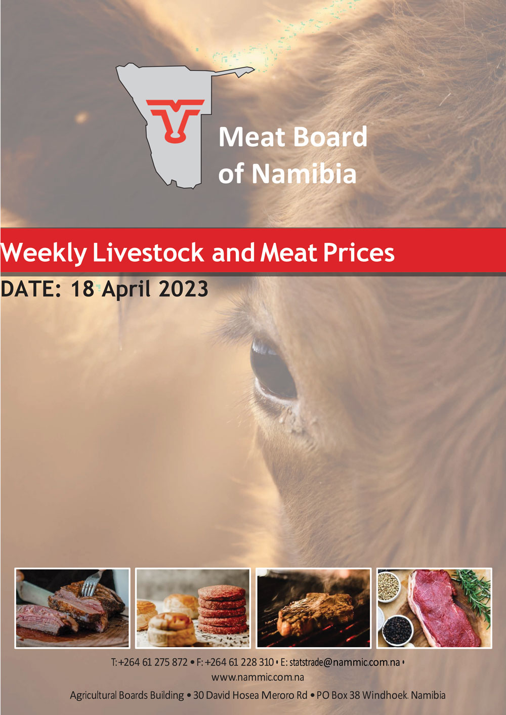 Weekly Livestock and Meat Prices – DATE: 18 April 2023